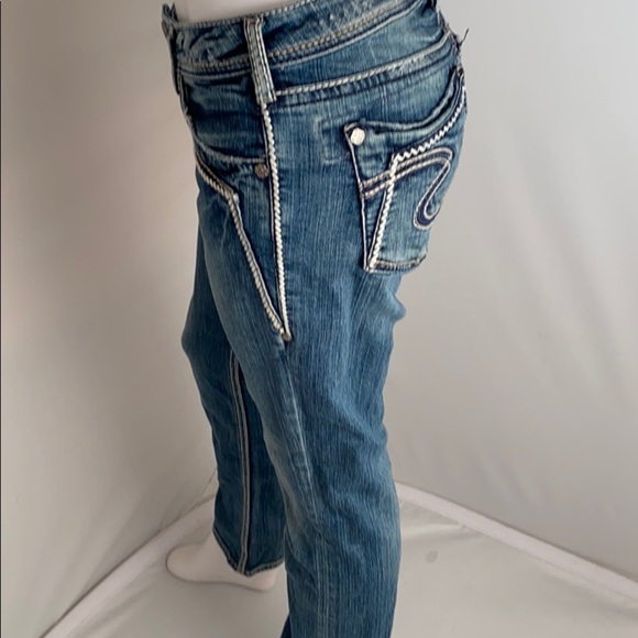 Silver Jeans Aiko Low Straight blue jeans 30 - Picture 4 of 14